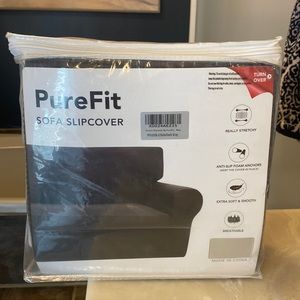 PureFit Slipcover for couch, dark gray, new, never used!